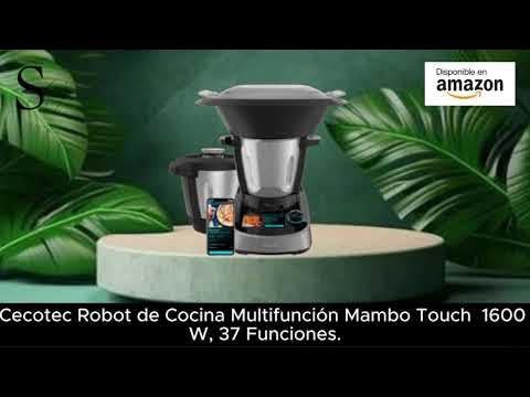 Robot de Cocina - Cecotec Mambo Touch, 1600 W, 37 Funciones, Pantalla  Táctil TFT 5