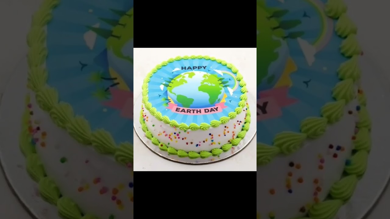 Earth day special cake 😍😱🌎 