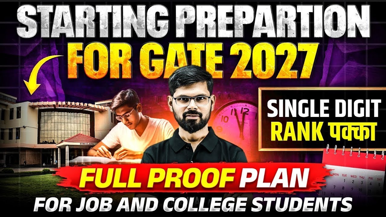 GATE 2027 Preparation Strategy | Complete Roadmap For Job & College ...
