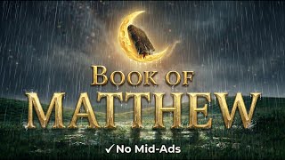 Book of Matthew for Sleep (No Mid-Ads) | Peaceful Bible Reading with Rain Sounds (Portrait)