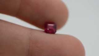 R-168 Red RUBY Asscher Shape 1.14 Carat Natural loose Gemstone. Certified by IGL