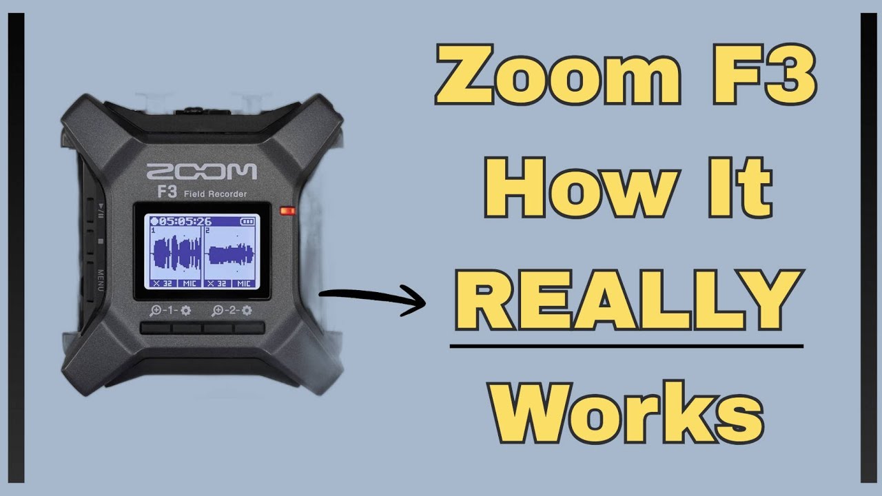 Zoom F3 -- How It REALLY Works - YouTube