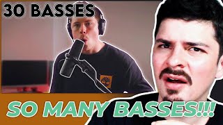 COLAPS REACTS | 1 BEATBOXER - 30 BASSES | D-LOW