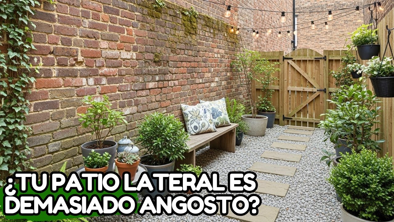 Patio lateral de 1 metro: cómo transformarlo sin gastar mucho