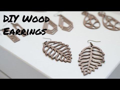 Video: How Easy It Is To Make Original Wooden Earrings With Your Own Hands