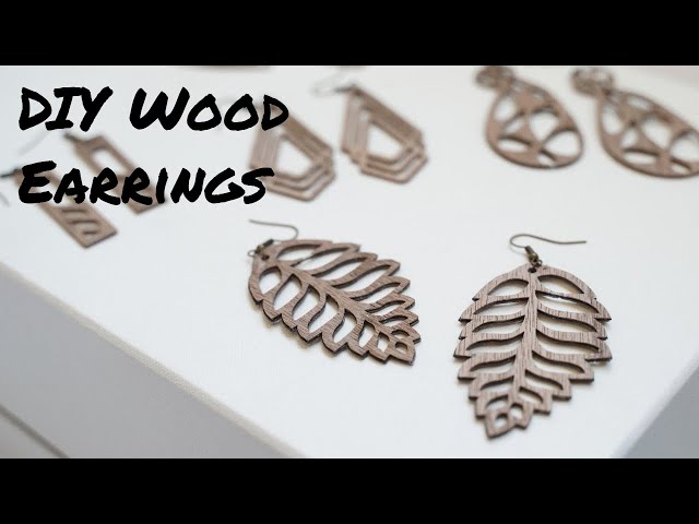JenniferMaker.com - Learn how to cut beautiful earrings using Cricut wood  veneer sheets. In this tutorial, I will show you how to create drop-dead  gorgeous cherry, maple and walnut leaf earrings that