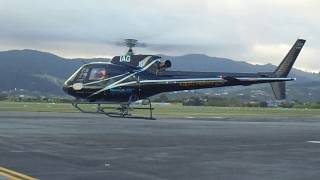 Kapiti Airport - Kapiti Heliworx Eurocopter AS 350 B2 ZK-IAG Lift off