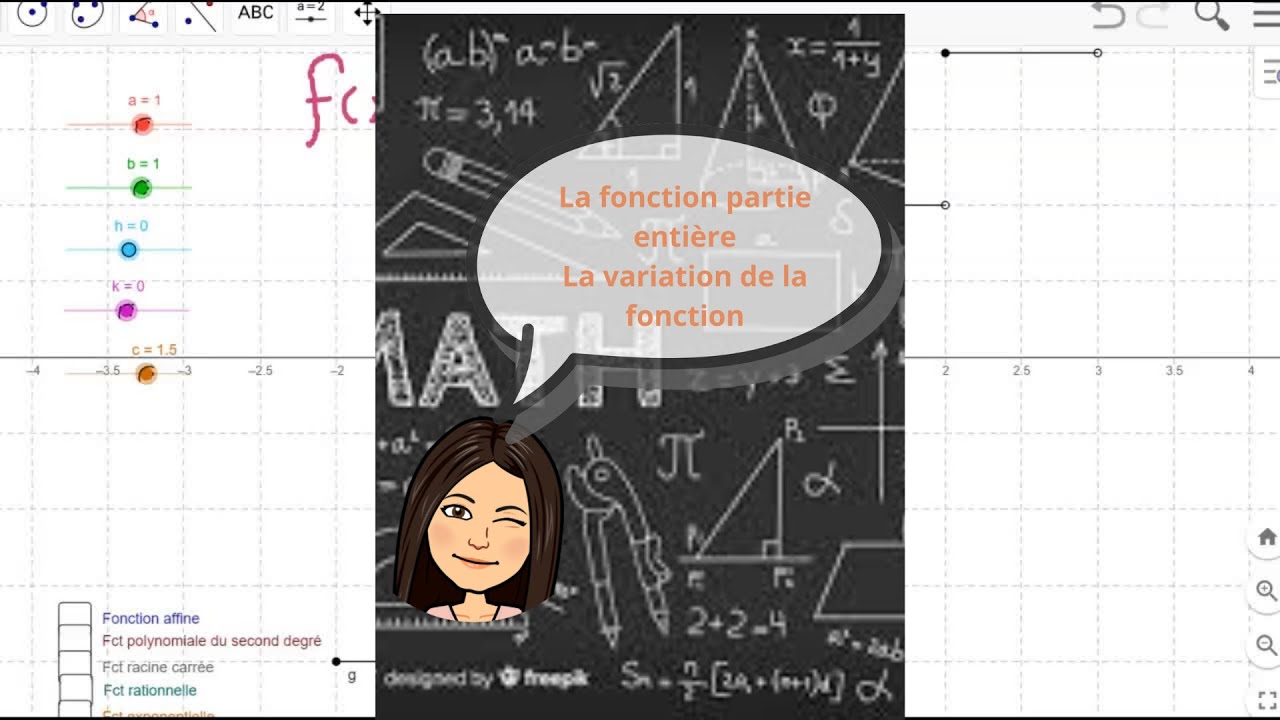 4 SN La fonction partie entière: La variation