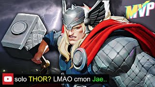 Solo TANK THOR Wins All in Marvel Rivals