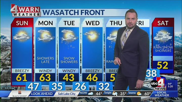 Weaker storm system trails into northern Utah