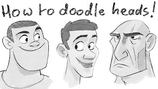 How to doodle heads