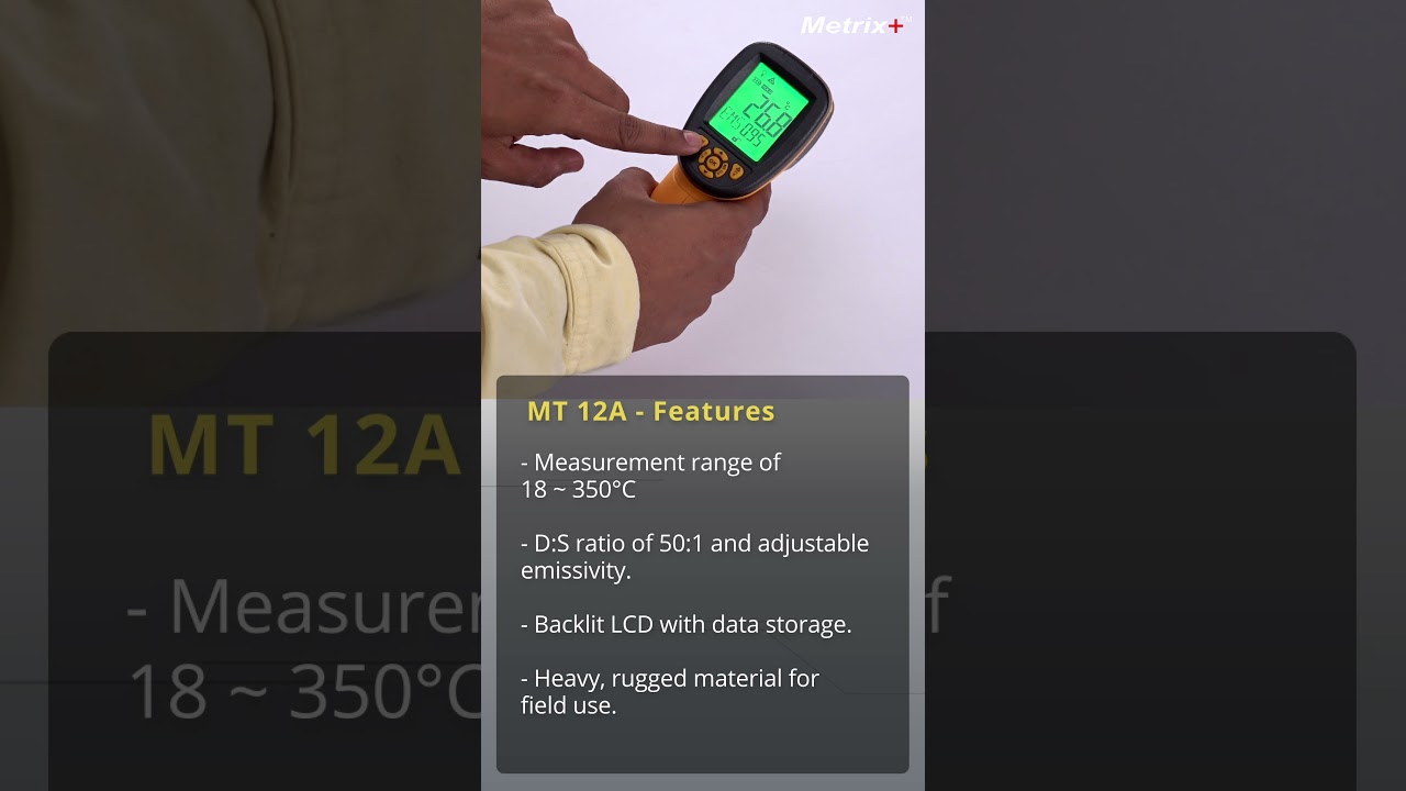 Metrix+ Infrared Thermometer MT 12A | Overview 