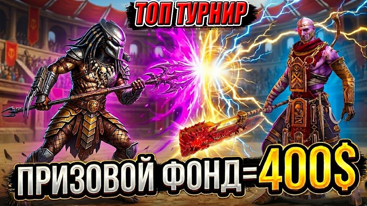 ТУРНИР НА 400$ ОТ 5М ДО 20М СИЛЫ: ШАНС ЕСТЬ У КАЖДОГО!