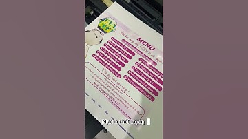 In ấn menu fomex số lượng ít giá Cực Hời #nyoungdesign #photoshop #thietke #inanmenu #inan