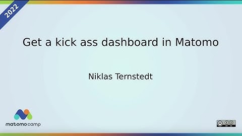 Get a great dashboard in Matomo 2160p hls