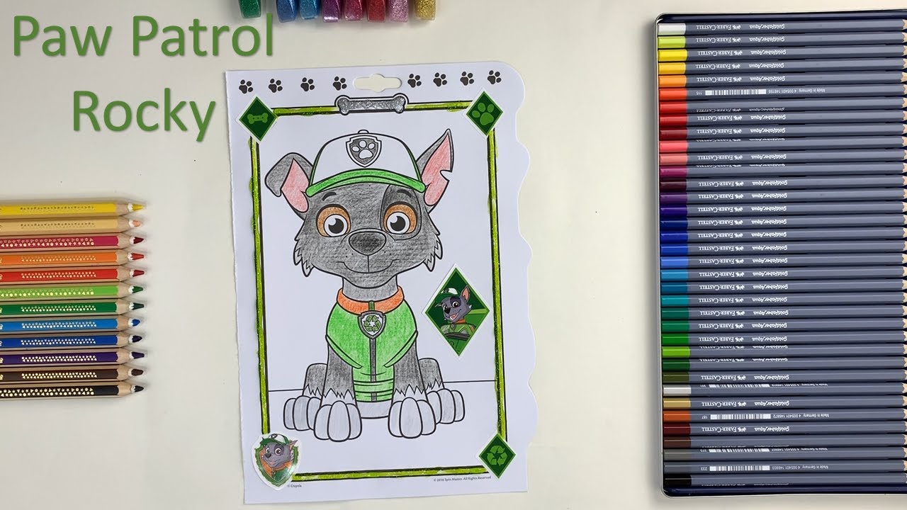 rocky paw patrol drawing easy rocky paw patrol drawing easy