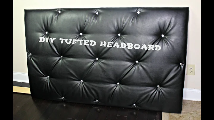DIY Tufted Headboard- No sewing method