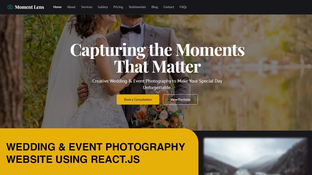 How to Make a Professional Photography Website with React.js