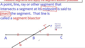 Video 6 Midpoint of a Line Segment