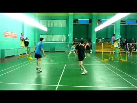 20120915蘆竹鄉長盃羽球賽 順仔&阿愷vs桃勤 1