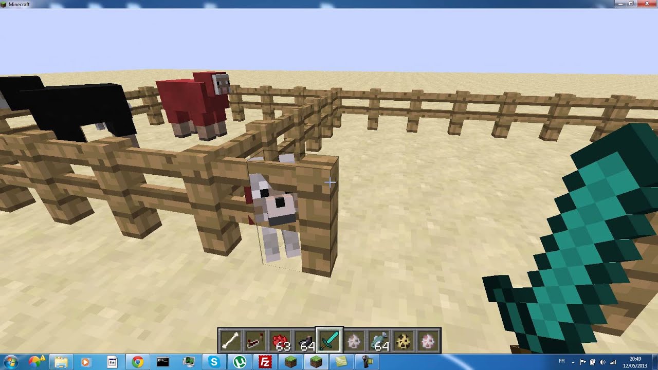 Minecraft Comment Colorer La Laine D Un Mouton Est Le Collier D Un Loup Youtube