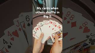 Others shuffling vs. yourself shuffling in BIG 2 #shorts