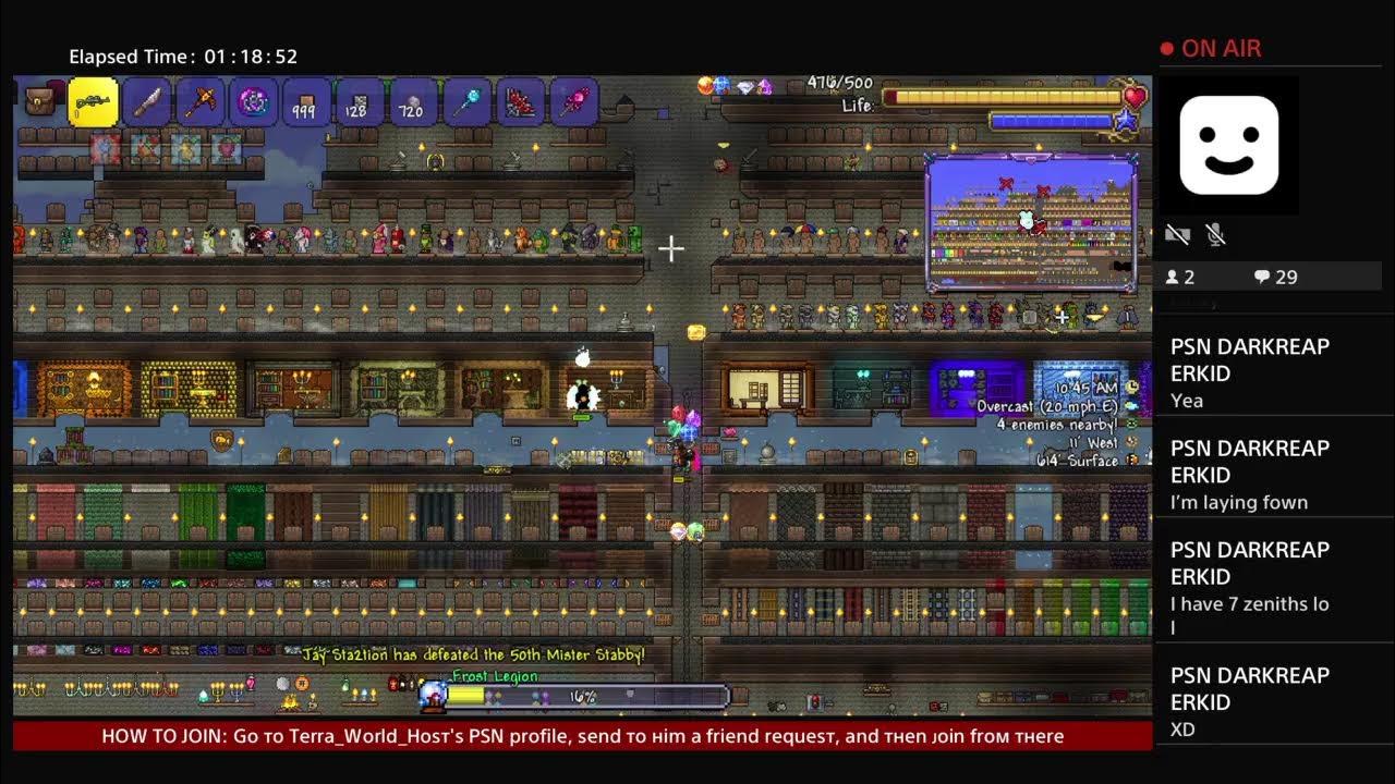(PS4) Terraria 1.4 all items world (24/7) YouTube