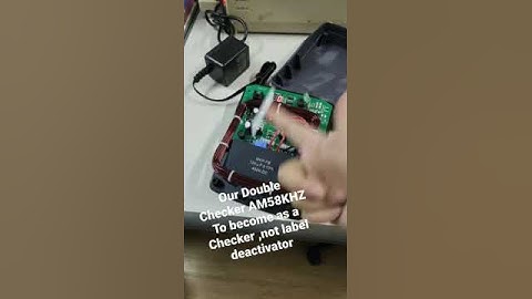 our DOUBLE CHECKER AM58KHZ to become as a Checker , not label Deactivator #alarm #security #cashiers