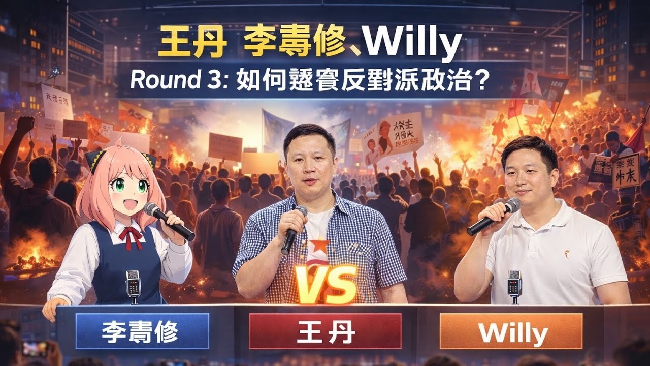 王丹李聿脩Willy Round 3: 如何經營反對派政治？