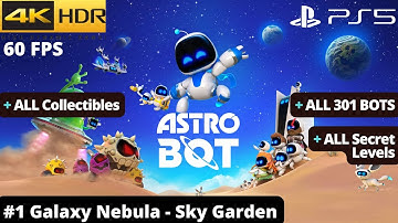 Astro Bot (PS5) - #1 Galaxy Nebula - Sky Garden WALKTHROUGH No Commentary
