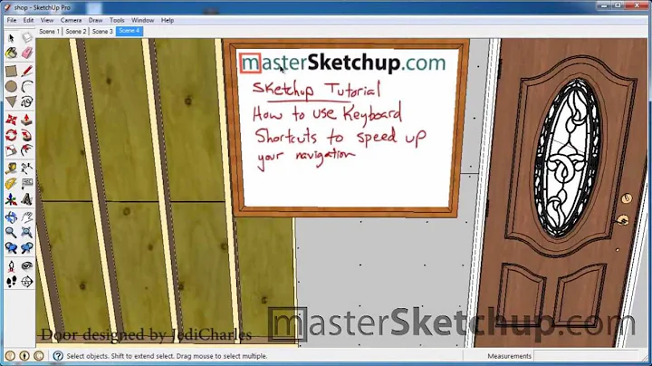 Sketchup Tutorial | How to use Keyboard Shortcuts to Increase the Speed of your Navigation
