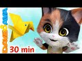 😻 Five Little Kittens & More Nursery Rhymes | Counting Songs | Dave and Ava 😻