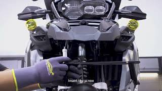 BMW R1250GS ADV Auxiliary Light Bracket Installation Video