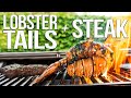 Lobster Tails & Chimichurri Steak (Surf and Turf Recipe) | SAM THE COOKING GUY 4K