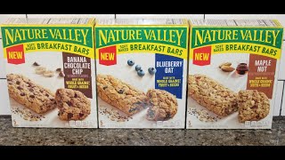 Nature Valley Soft Baked Breakfast Bars: Banana Chocolate Chip, Blueberry Oat, Maple Nut Review