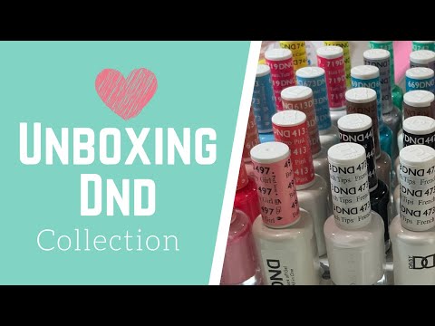 Unboxing DND Duo Nail Polish| Colorful Nail Swatches Sticks | Matching Gel and Polish
