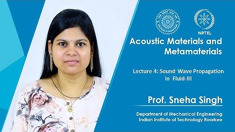 Lecture 4: Sound Wave Propagation in Fluid-III