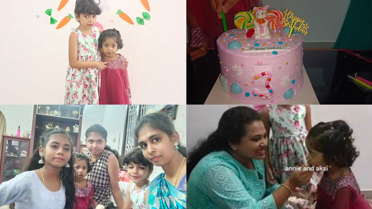 Tiayana Hazel Birthday vlog🎂 White forestcake🎂 2022🎂ibake🎂 annie and aksi