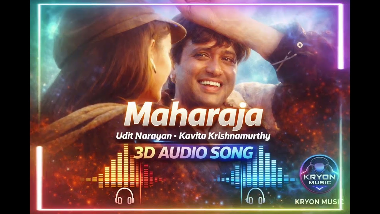 Maharaja – Udit Narayan & Kavita Krishnamurthy | 3D Audio Song 🎧 | Headphones Required | KRYON MUSIC