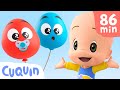 Learn colors with cuqun and his baby balloons   educationals for children
