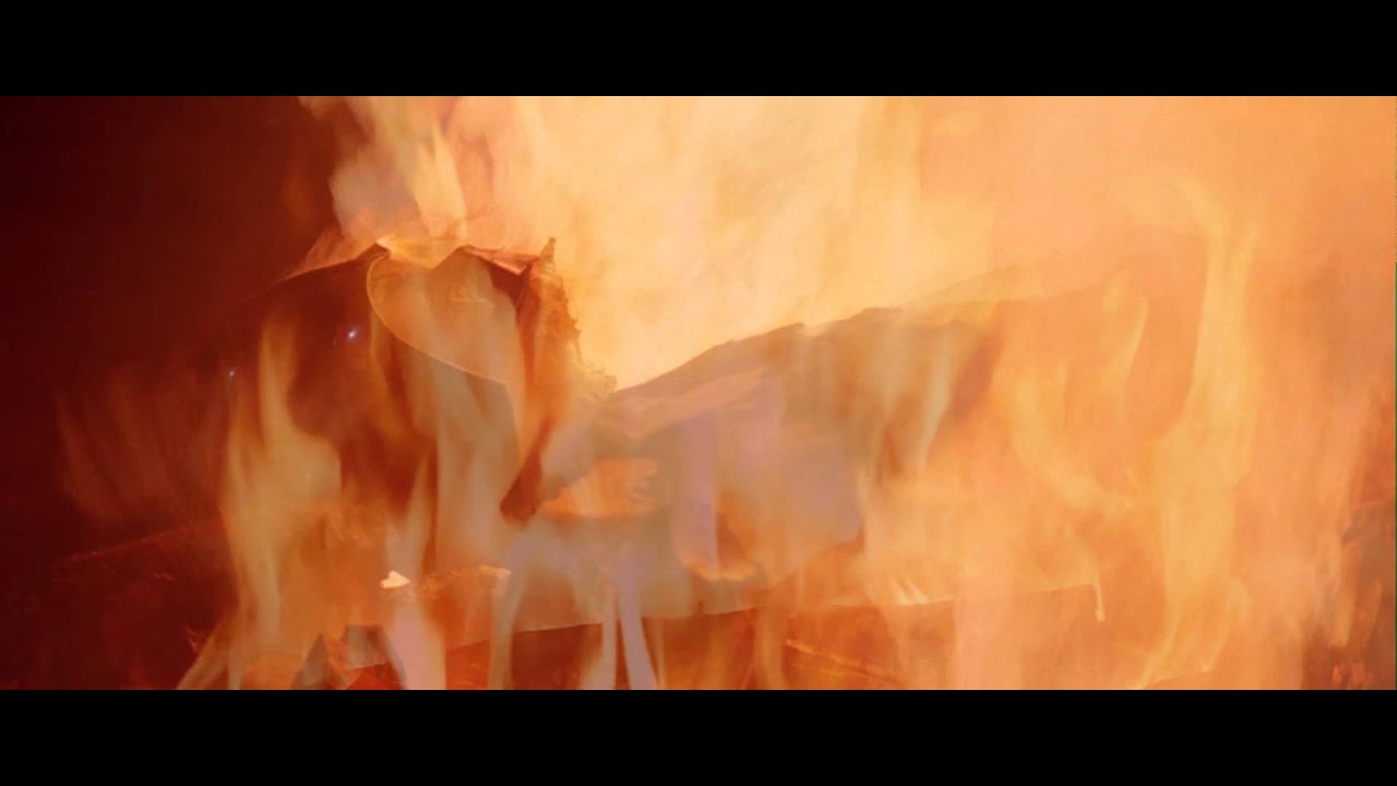 The fire is going. The fire is going