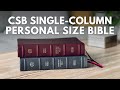 Calfskin csb singlecolumn personal size bible full review