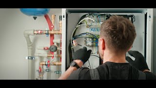 Kyle Steidle HVAC - Servicing heat pump internal wiring