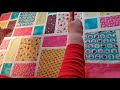 Patchwork and quilting - sashed disappearing 9 patch tutorial by Karen Strachan