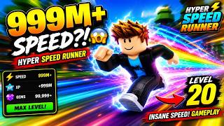 Hyper Speed Runner Gameplay | Level 1 to 20 | Roblox Speed Evolution #ProSpeedGamerz