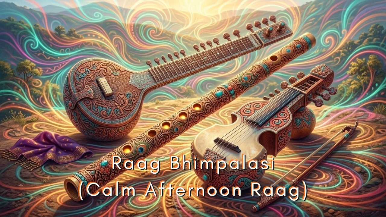 Bimb Raga Inspired by Raag Bhimpalasi Relaxation Music 🌿 Flute, Sarangi, Sitar ...