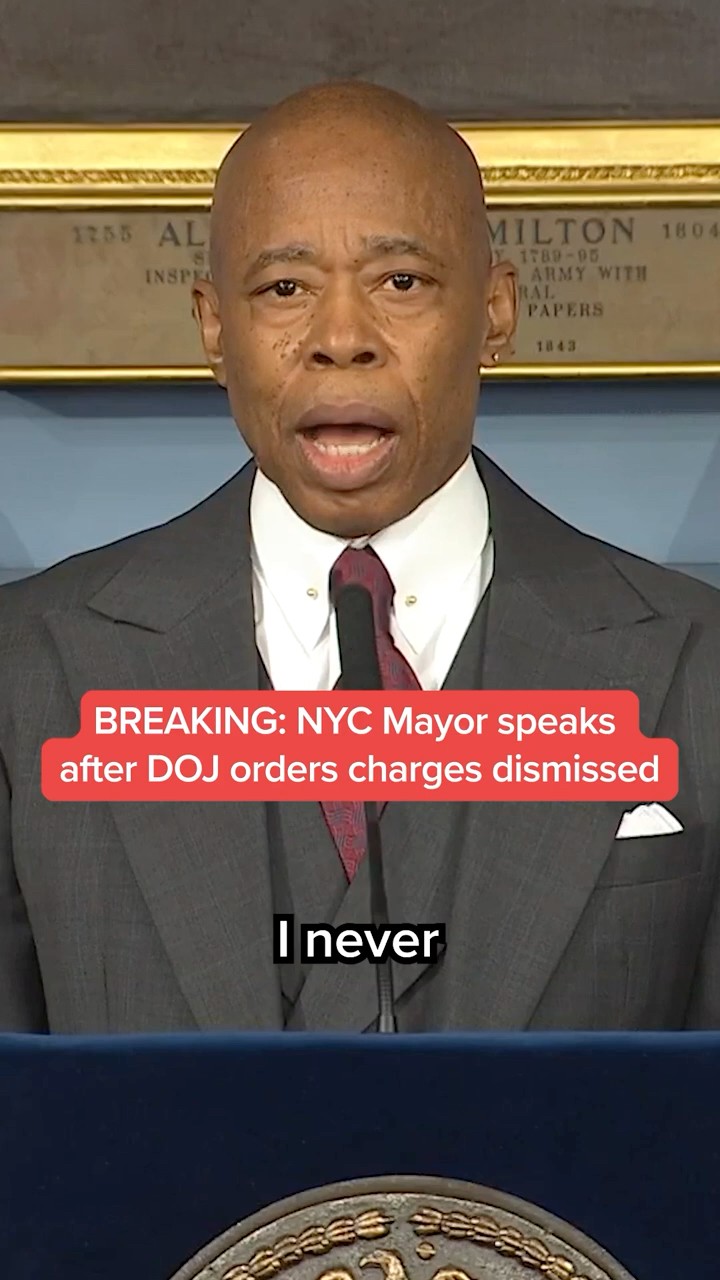BREAKING: NYC Mayor speaks after DOJ orders charges dismissed