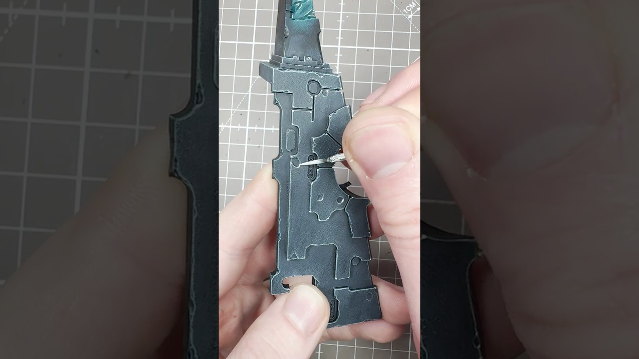 How to paint Necron living black metal for 40K!
