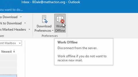 Red x in Outlook? Check send/receive and make sure the work offline is not selected