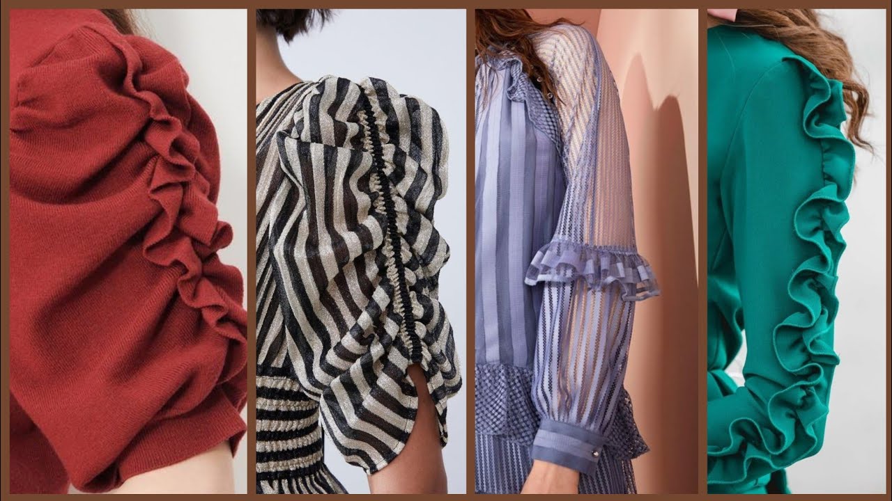 Stylish Frill Sleeves Design Stitching Ideas YouTube